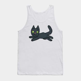 Floppy Cat [Black] Tank Top